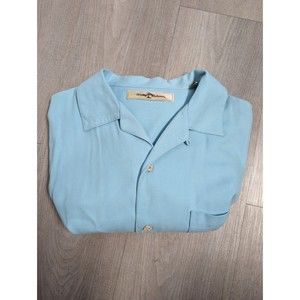 100% silk Tommy Bahama men's short sleeve shirt